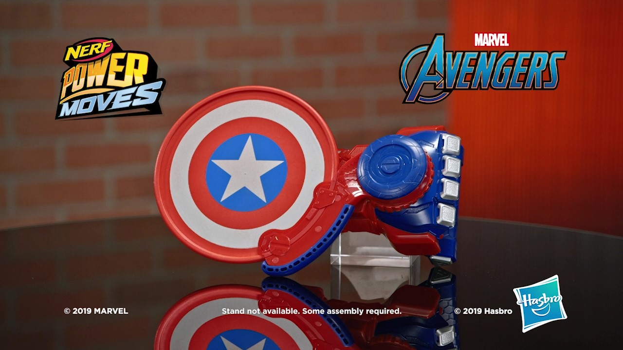Amazon.com: Marvel Nerf Power Moves Avengers Captain America